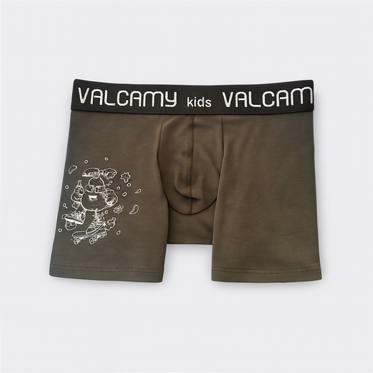 Boxer niño algodón pierna estampada - Ref 0401