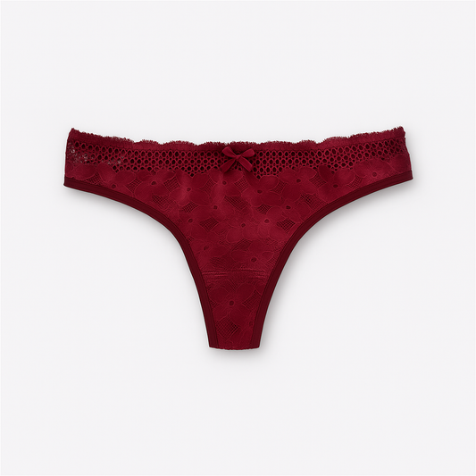 Tanga Unicolor Encaje - 0201