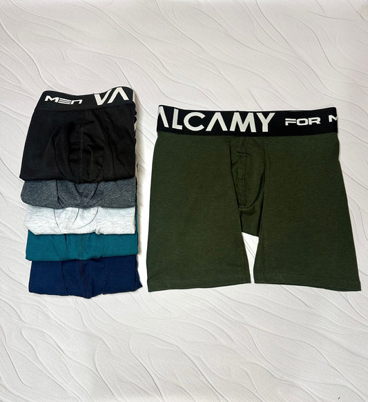 Boxer Hombre Largo Algodon Unicolor - Ref 0341
