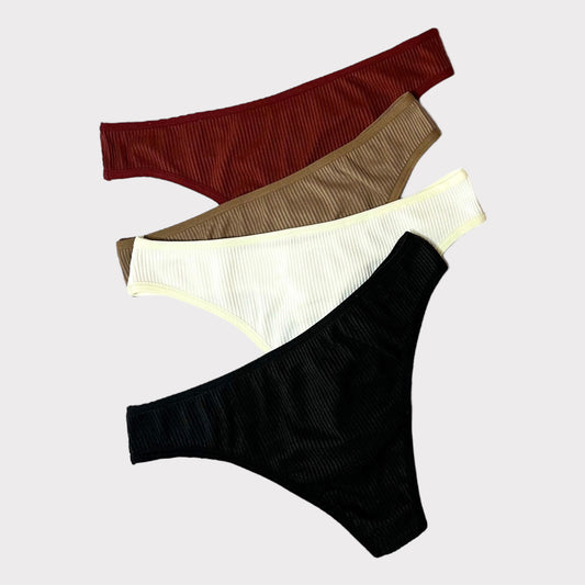 Tanga Rib Strech Unicolor - Ref 0908